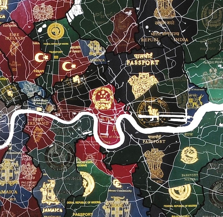 Новость - Люди города - Лондонец сделал уникальную карту города из паспортов