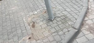 Ремонт по-львівськи: комунальники намалювали бруківку на тротуарі