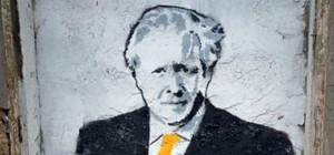 В Одессе появился еще один мурал, посвященный Борису Джонсону (фотофакт)