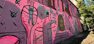 В Запорожье открыли новый мурал, посвященный борьбе с домашним насилием