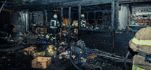 Ночью на Привокзальной площади в Харькове горели киоски