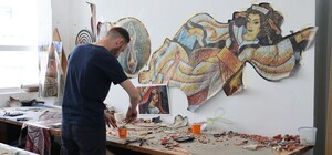 Мозаїчне панно на Володимира Великого відновлюють 6 художників 